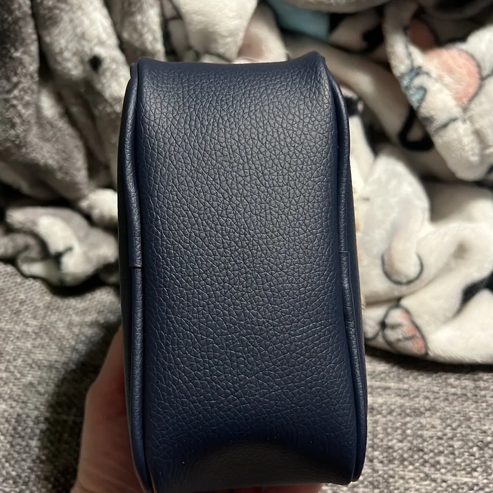NWT Bath & Body Works FAUX LEATHER & FUR Cosmetic Bag